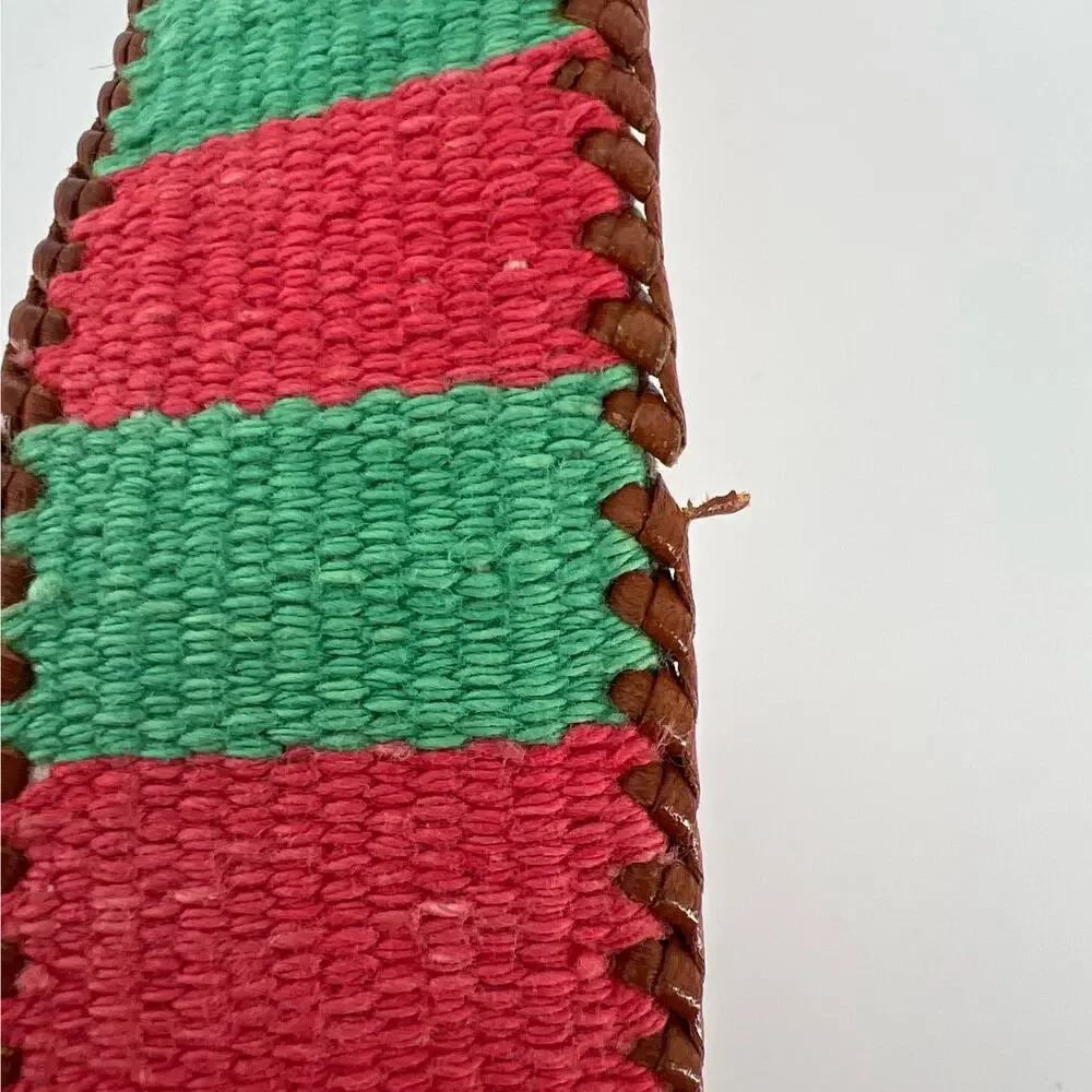 90s multicolor woven Guatemalan belt 1990s vintage